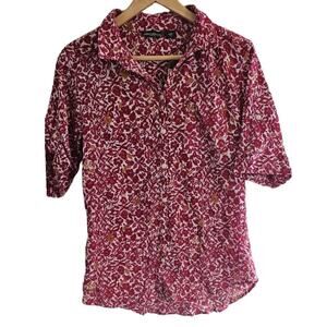 New Eddie Bauer Floral Button Down Size M